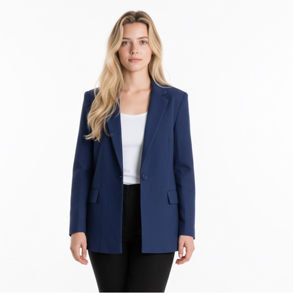 Elegant Navy Women's Blazer